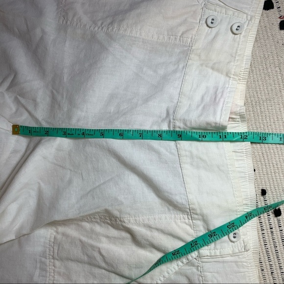 Lily Pulitzer Ivory Linen Cotton Blend Wide Leg - Picture 7 of 10